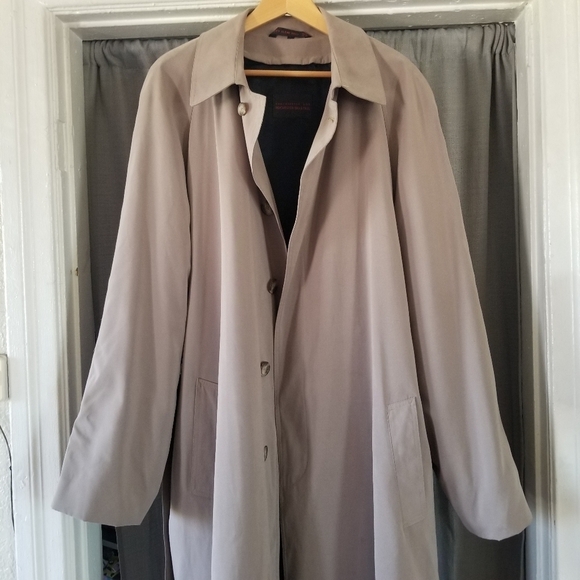 Rochester Big & Tall | Khaki Trench Coat - Picture 3 of 15